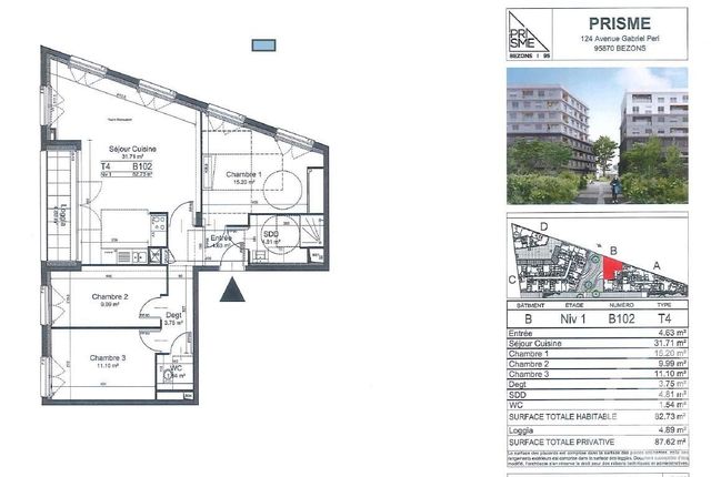 appartement - BEZONS - 95